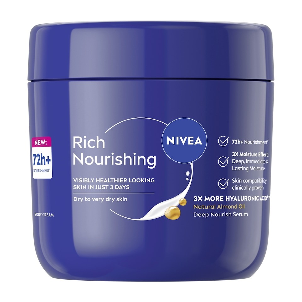 NIVEA Body 72h Rich Nourishing Cream 400ml