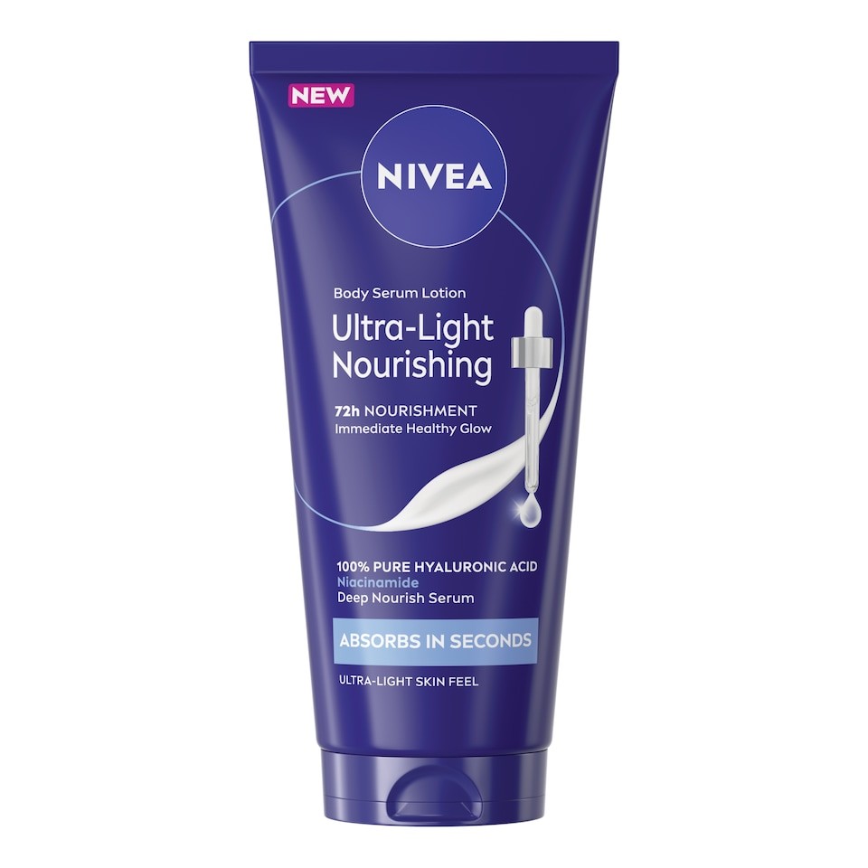 NIVEA Ultra Light Nourishing 72h Body Serum Lotion 200ml