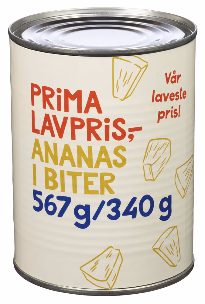 Ananas i biter 567 g
