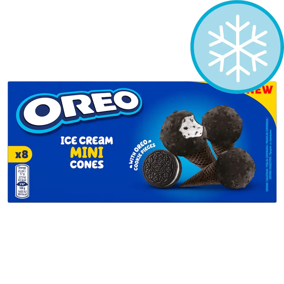 Oreo Mini Ice Cream Cones 8x25ml