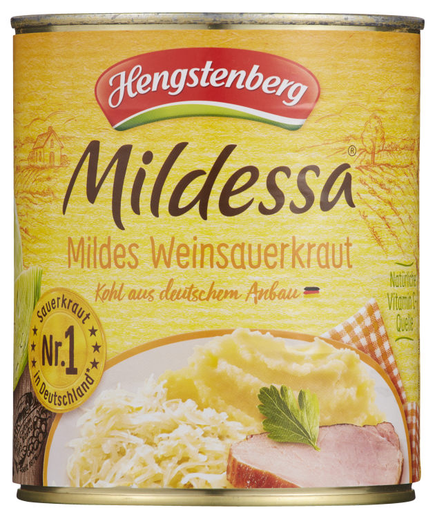 Sauerkraut Mildessa 770g Hengstenberg