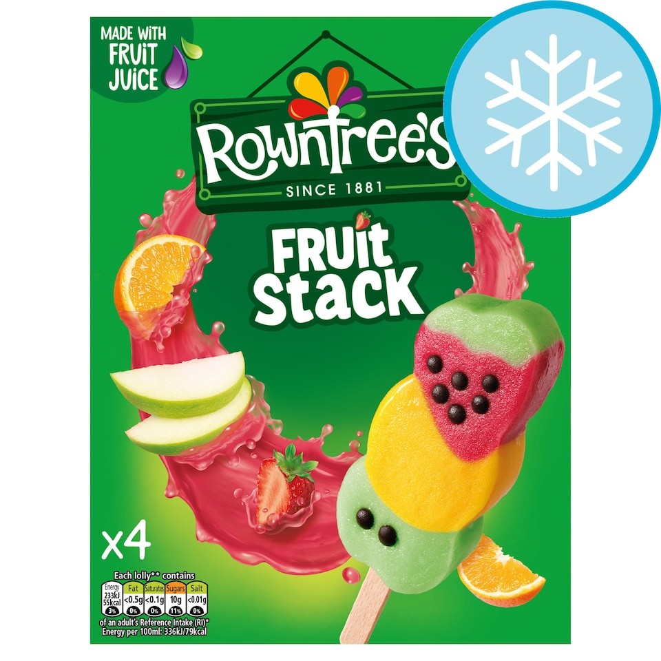 Rowntrees Fruit Stack 4X70ml