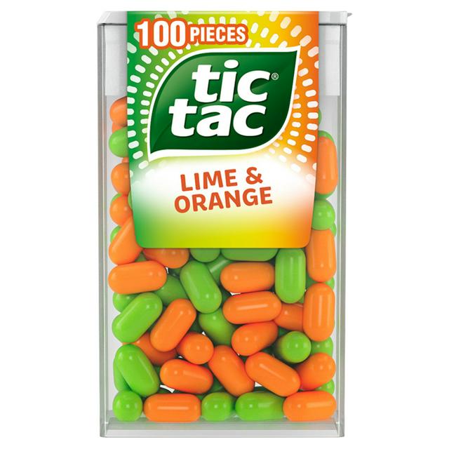 Tic Tac Lime & Orange Sweets x100 49g