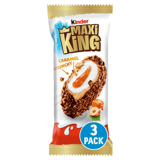 Kinder 3 x 35g Milk, Hazelnuts & Caramel Maxi King Chilled Snack