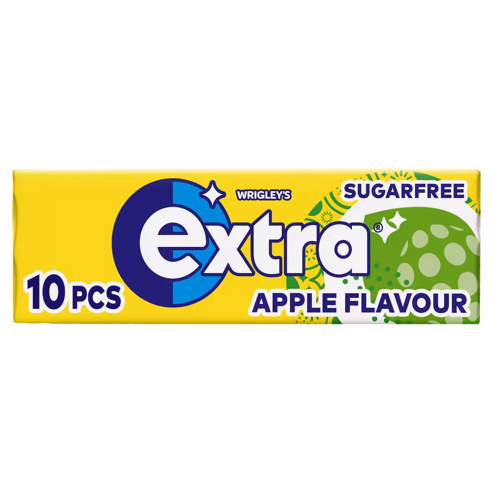 Extra Apple Flavour Sugarfree Chewing Gum 10 Pieces