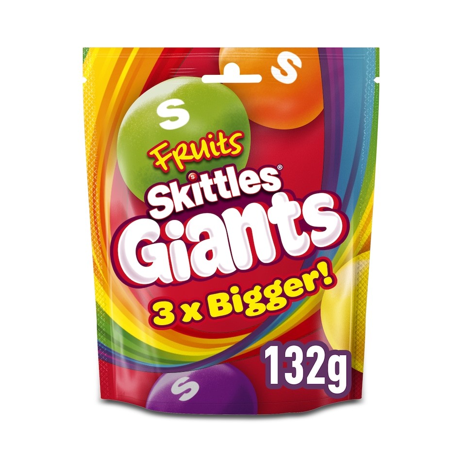 Skittles Fruits Giants Chewy Candies 132g