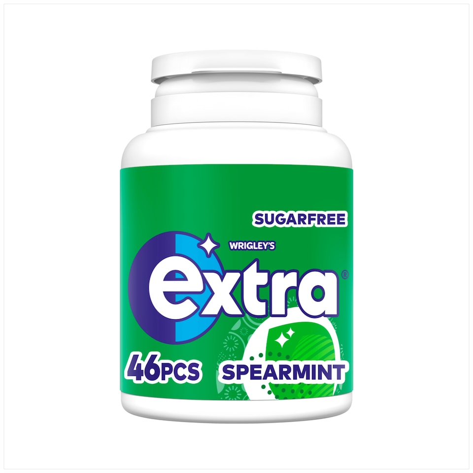 Wrigley's Extra Spearmint Sugar Free Chewing Gum 46 Pieces 64g