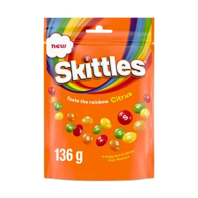 Skittles Citrus Vegan Sweets Pouch 136g