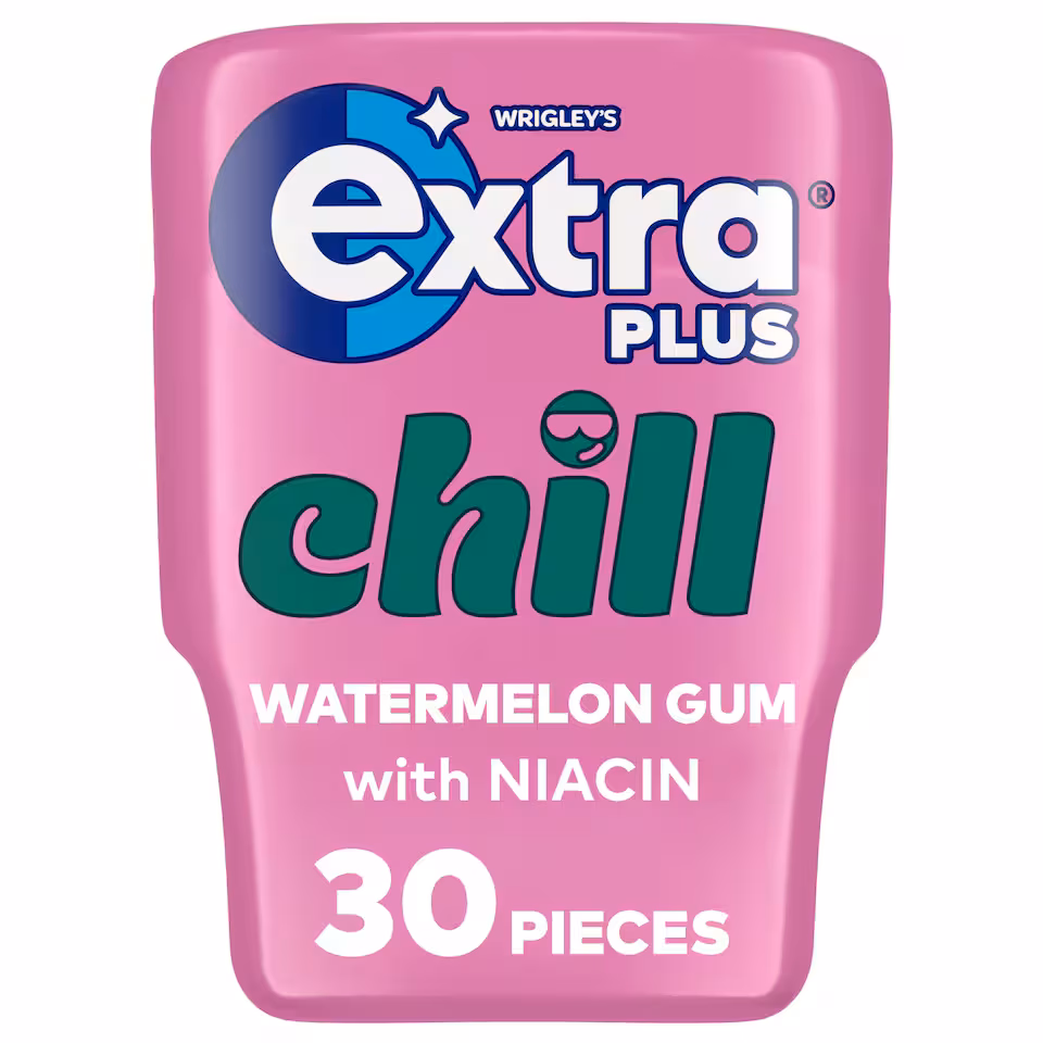 Extra Plus Chill Sugarfree Chewing Gum Bottle 30 Pieces