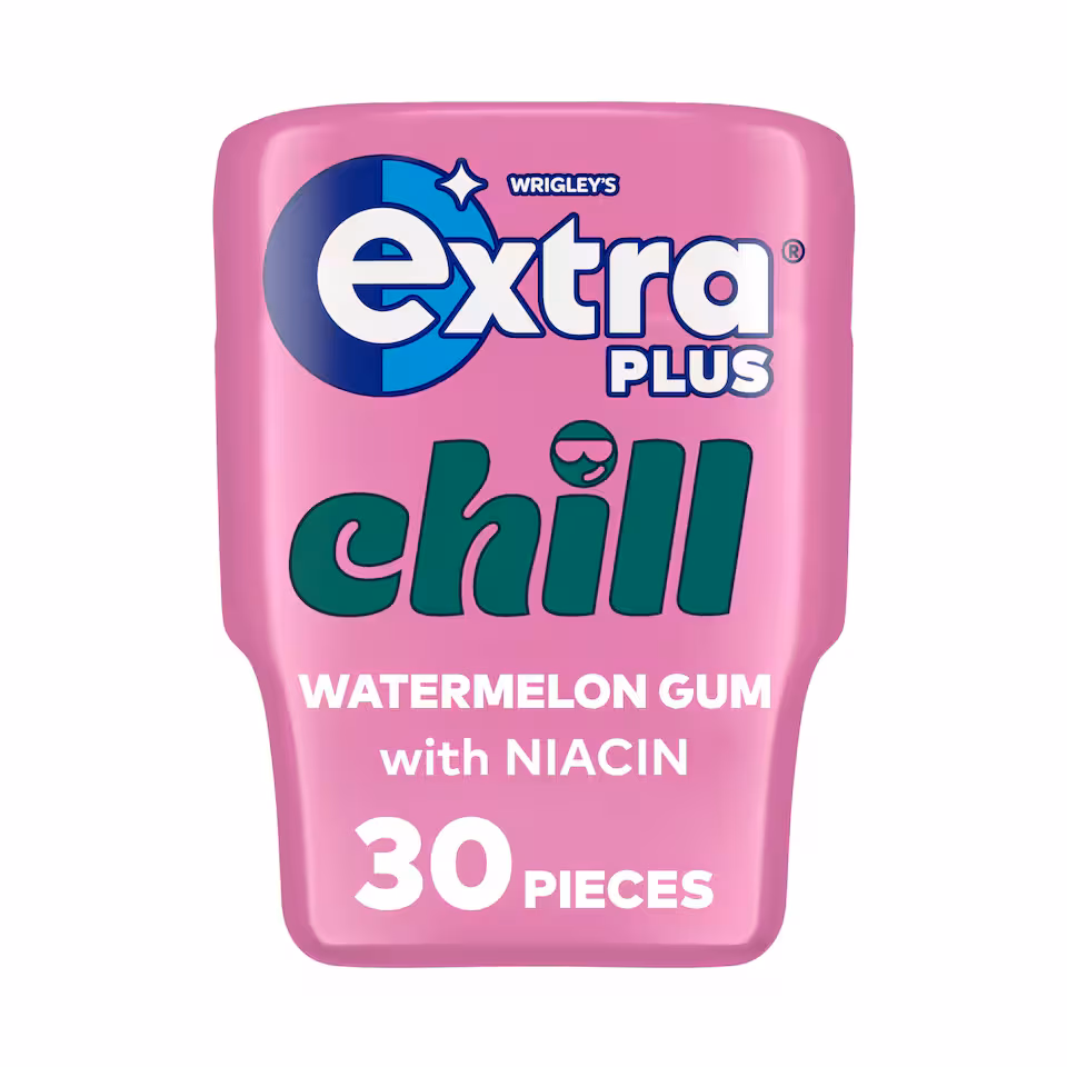 Extra Plus Chill Sugarfree Chewing Gum Bottle 30 Pieces