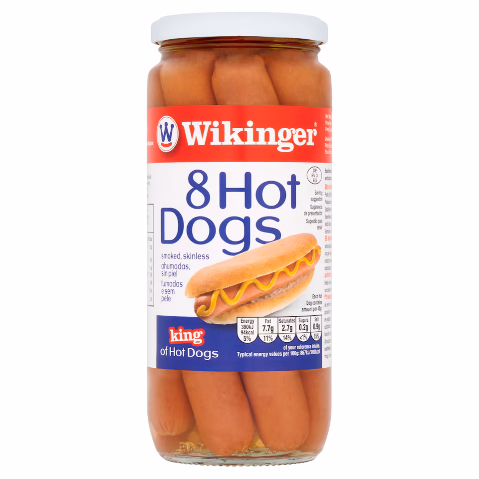 Wikinger 8 Hot Dogs 550G