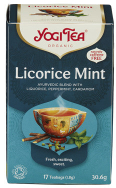 Økolog Te Lakris Mynte 17pos Yogi Tea