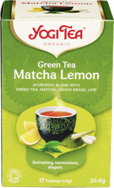 Yogi Tea Grønn Matcha Lemon 17 Poser Økologisk