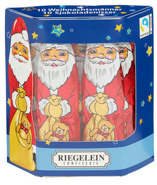 Julenisser Sjokolade 10stk 125g Riegelein