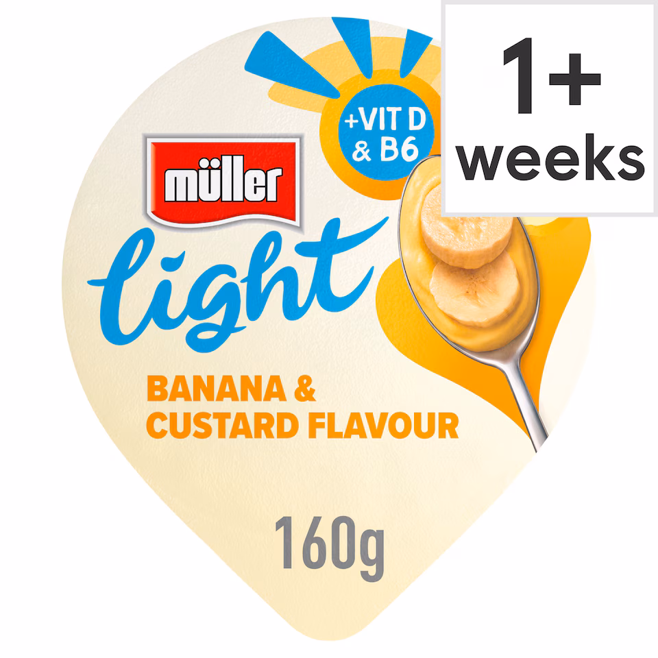 Muller Light Banana Custard Yogurt 160G