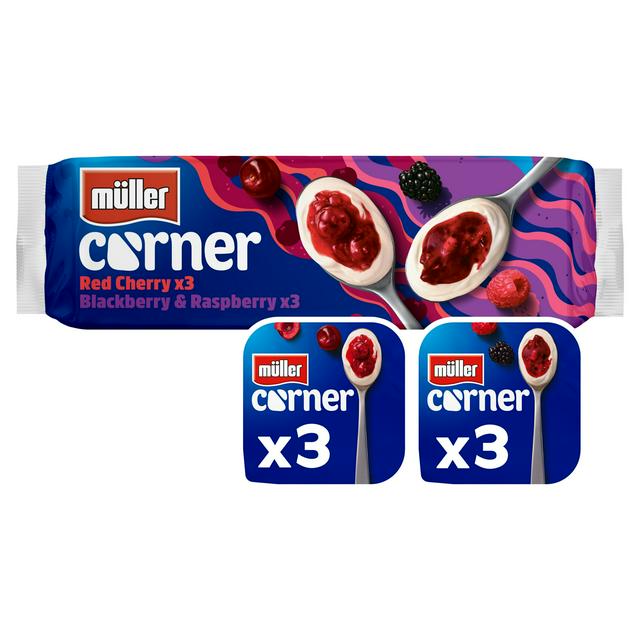 Müller Corner Mixed Red Fruits Yogurts 6x136g