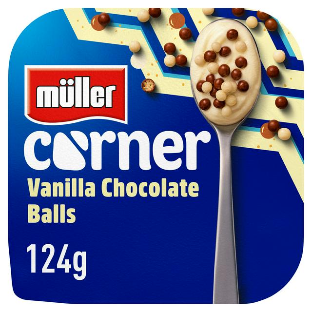 Müller Corner Vanilla Yogurt With Chocolate Balls 124g