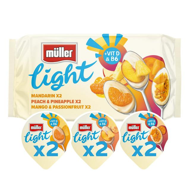 Muller Light Citrus Fat Free Yogurts 6x140g