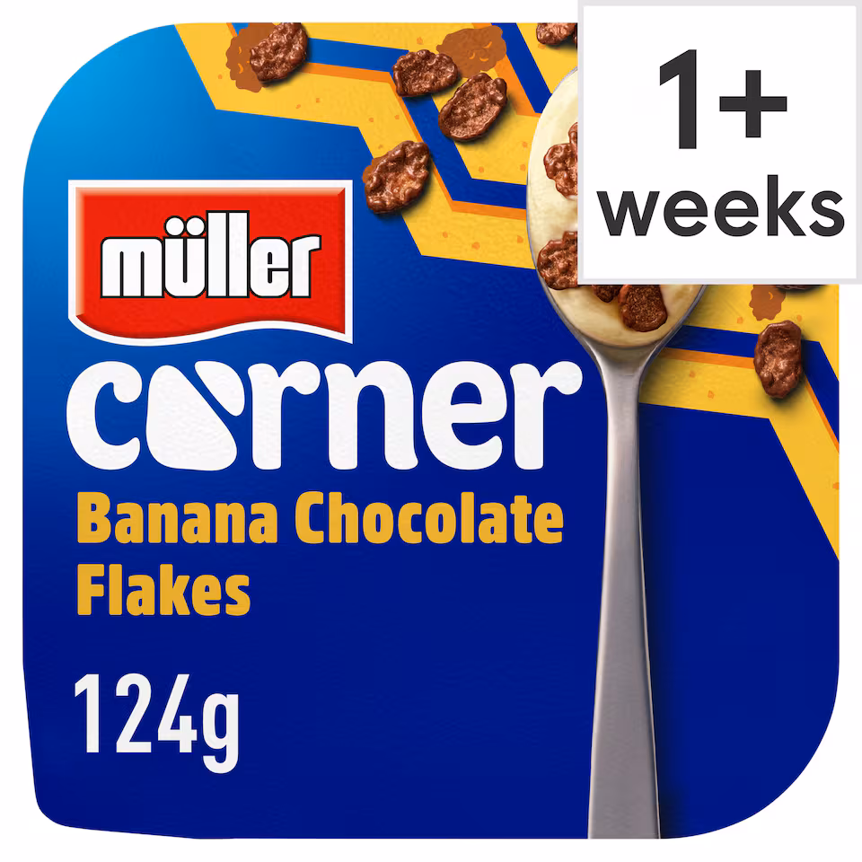 Muller Corner Banana Chocolate Flakes Yogurt 124g