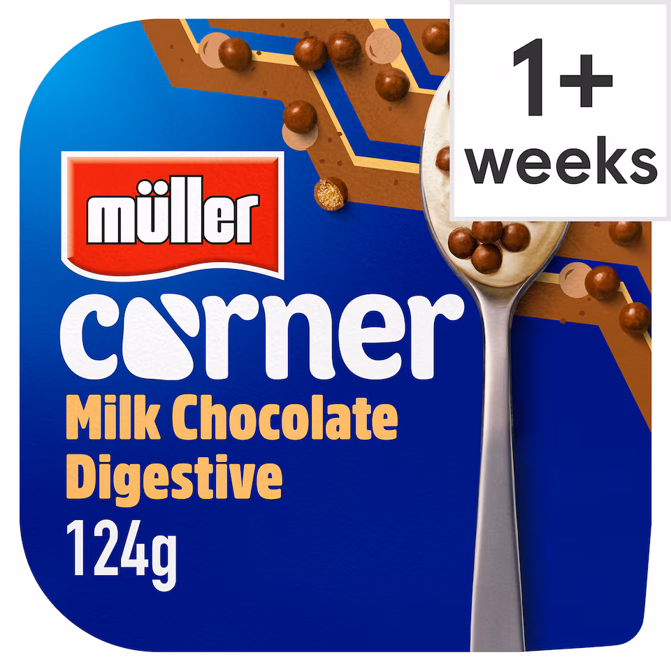 Muller Corner Vanilla Yogurt with Chocolate Digestive Biscuits