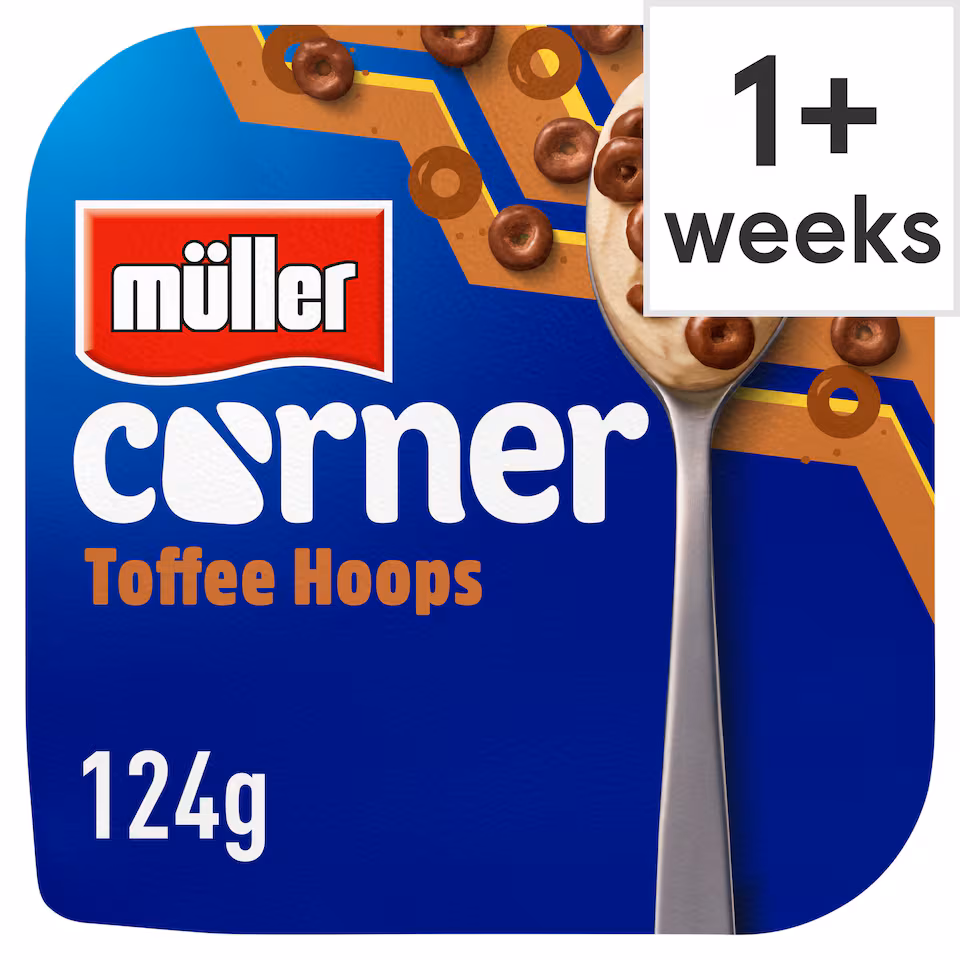 Muller Corner Toffee Hoops Yogurt 124G