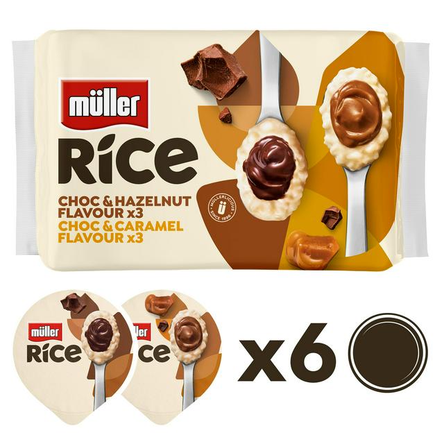 Müller Rice Chocolate, Hazelnut & Caramel Low Fat Desserts