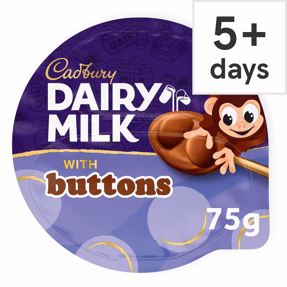 Cadbury Dairy Milk Buttons Chocolate Dessert 75G