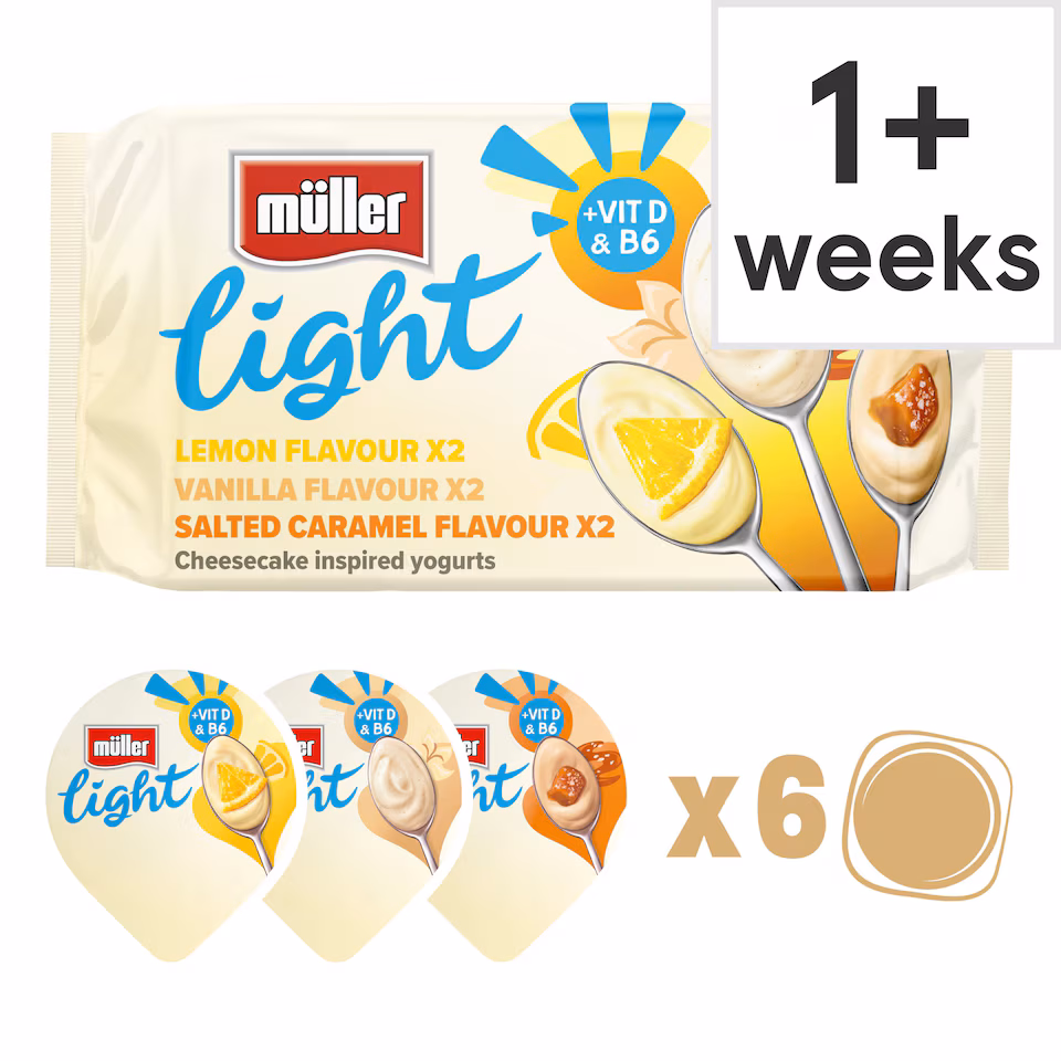 Muller Light Cheesecake Yogurt 6x140g