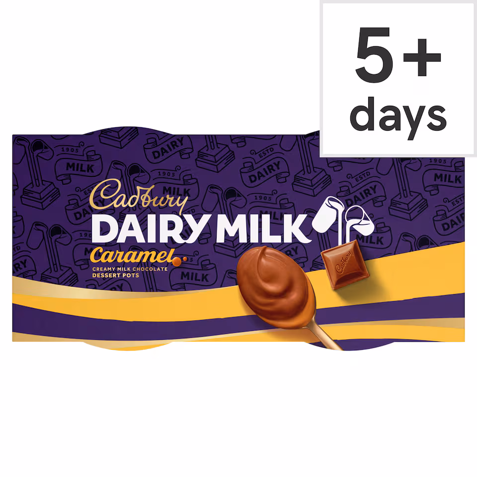 Cadbury Dairy Milk Caramel Pots of Joy Desserts 2x60g