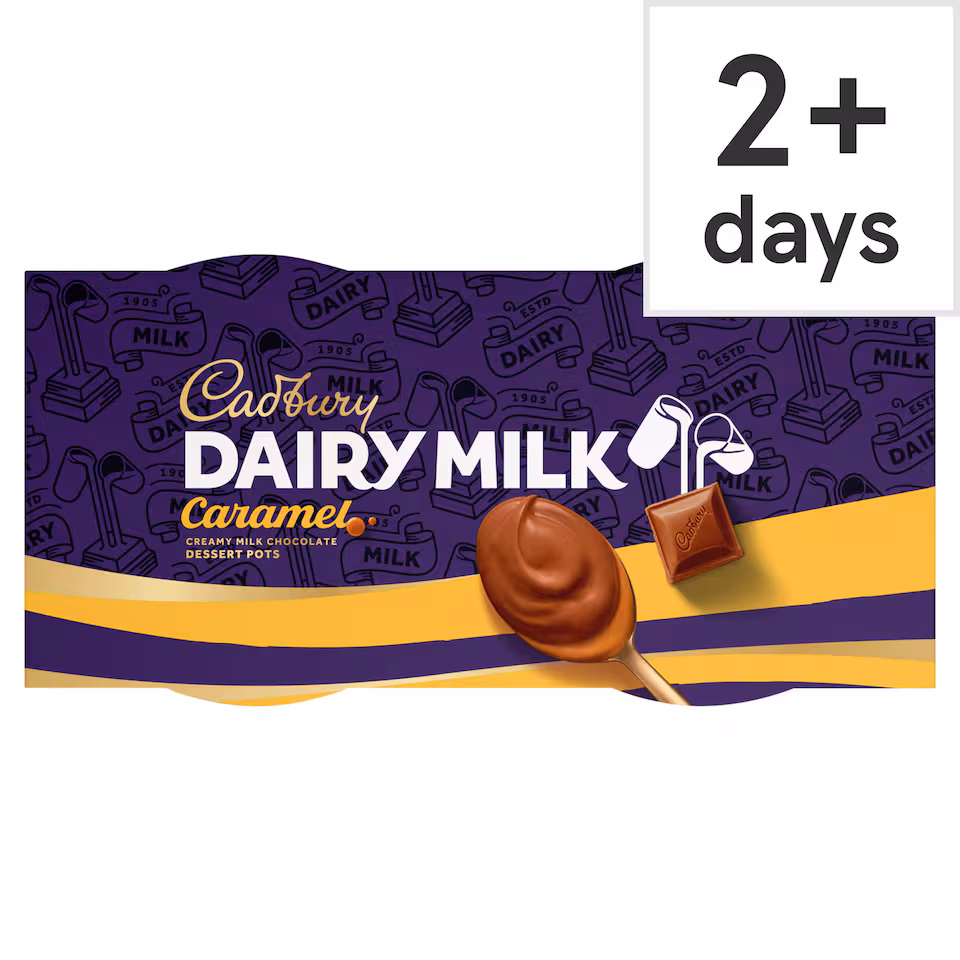 Cadbury Dairy Milk Caramel Pots of Joy Desserts 2x60g