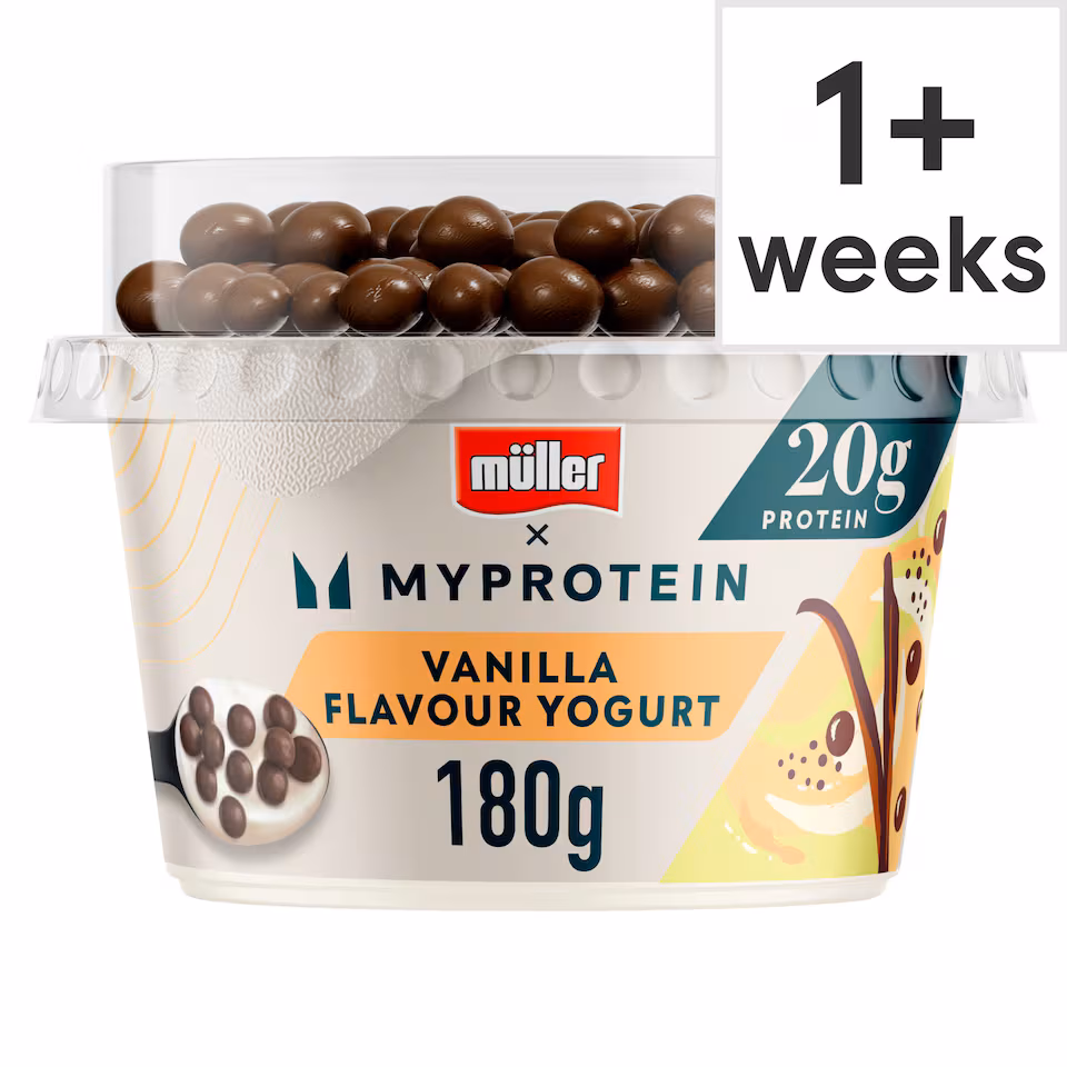 Muller X MYProtein CRUNCH Vanilla Yogurt (with protein chocolate balls) 180g
