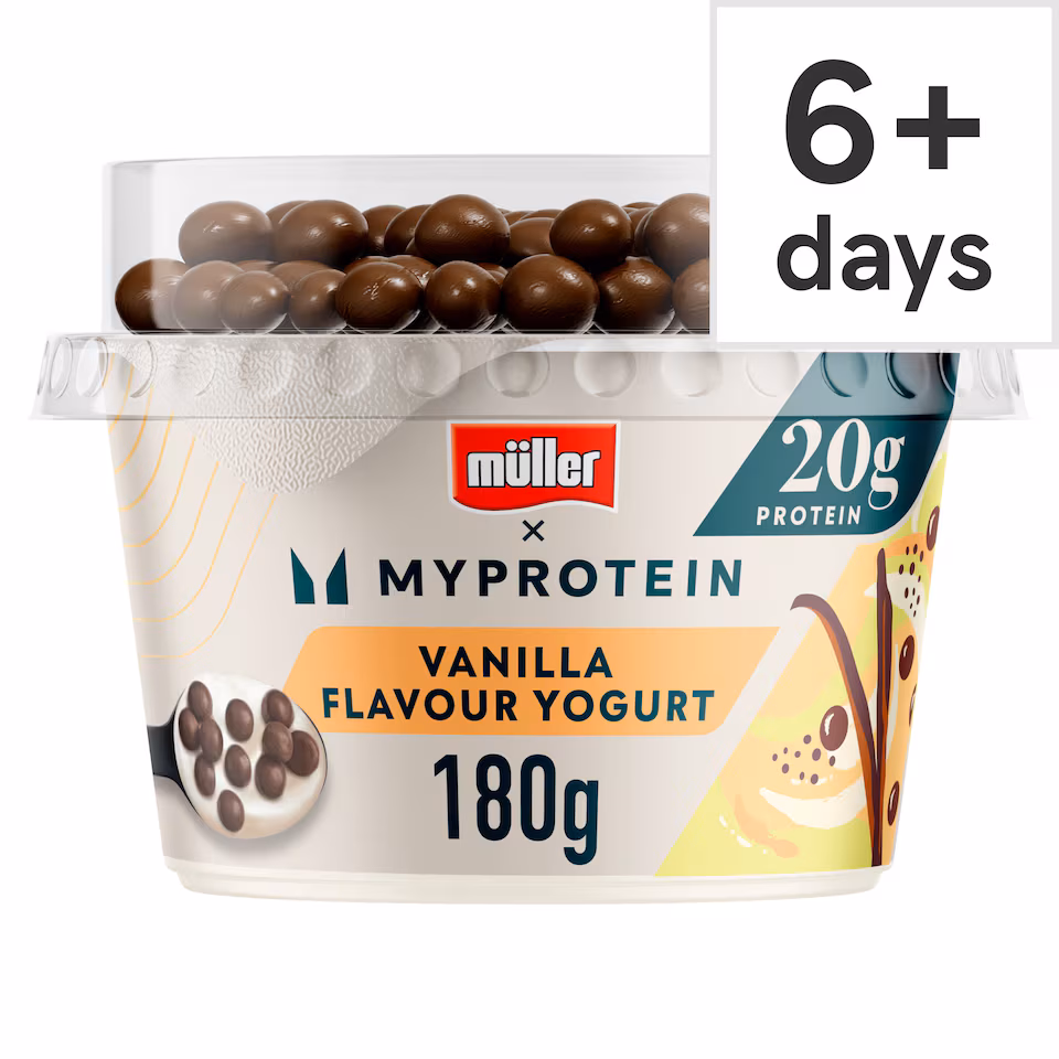 Muller X MYProtein CRUNCH Vanilla Yogurt (with protein chocolate balls) 180g