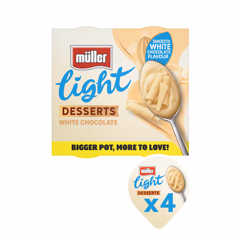 Muller Light Desserts White Chocolate 4x90g