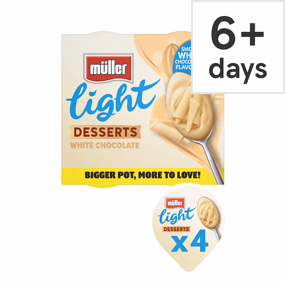 Muller Light Desserts White Chocolate 4x90g