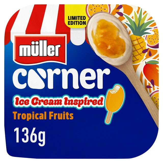 Müller Corner 136g Ice Cream Inspired Tropical Fruits Yoghurt, Limited Edition