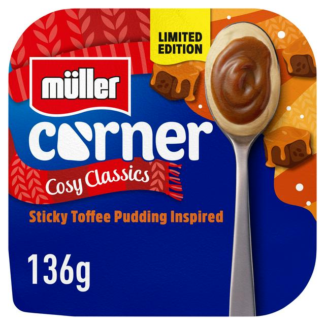 Muller Corner 136g Sticky Toffee Pudding Yogurt, Limited Edition