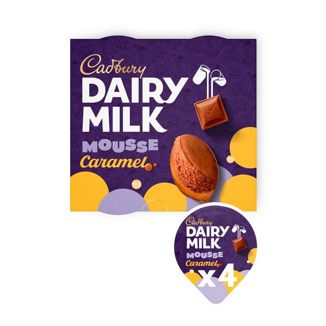Cadbury Dairy Milk 4 x 60g Caramel Mousse