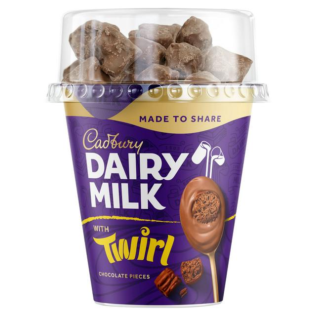 Cadbury Dairy Milk 345g Twirl Chocolate Pieces Sharing Dessert