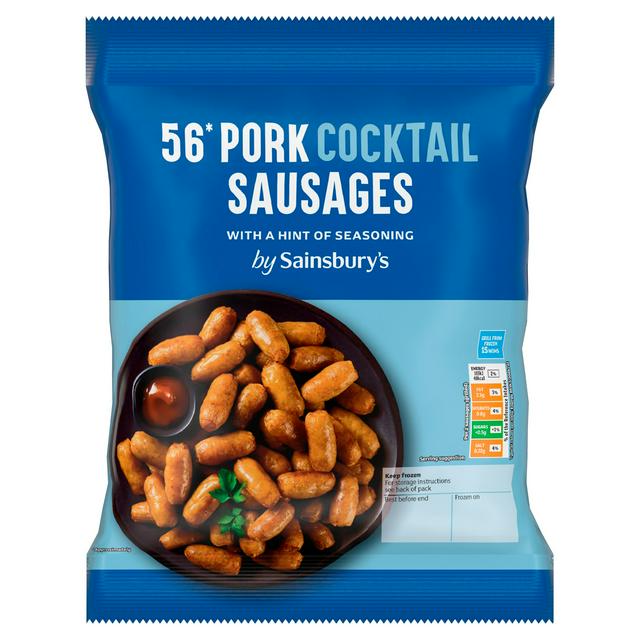 Sainsbury's Pork Cocktail Sausages x56 672g