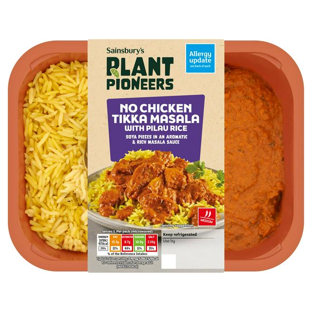 Plant Pioneers Vegan Tikka Masala & Pilau Rice Ready Meal for 1 400g