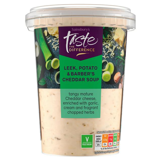 Sainsbury's Leek, Potato & Barber's Cheddar Soup, Taste the Difference 600g