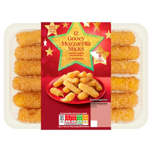 Sainsbury's Gooey Mozzarella Sticks x12 240g