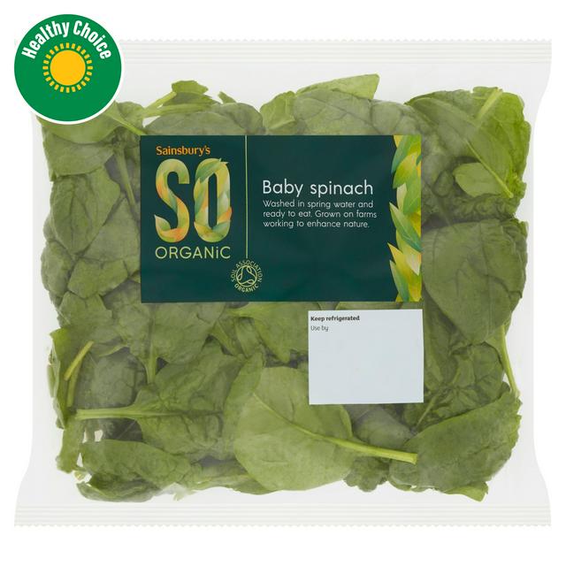 Sainsbury’s Spinach, SO Organic 100g