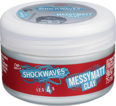 Wella Shockwaves Messy Mat Clay 75ml