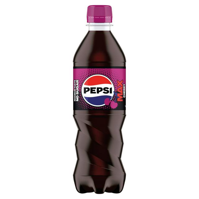Pepsi Max Cherry No Sugar Cola Bottle 500ml