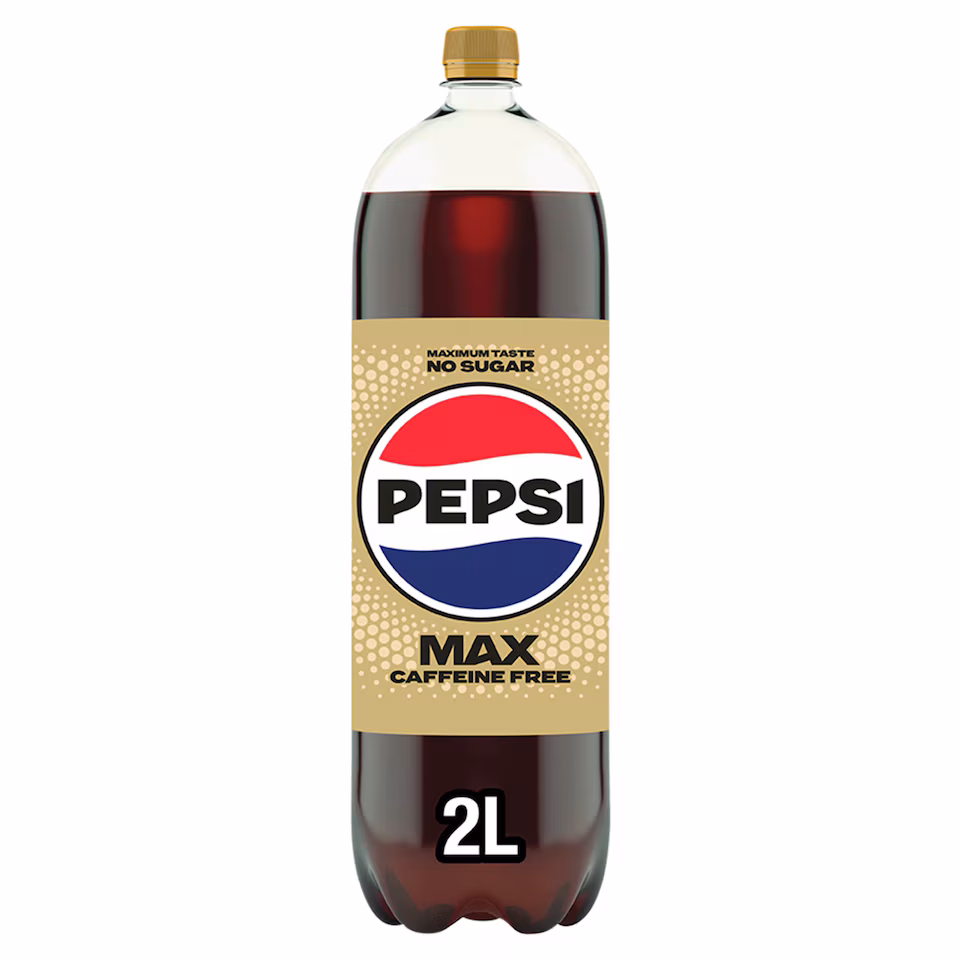 Pepsi Max No Caffeine No Sugar Cola Bottle 2L