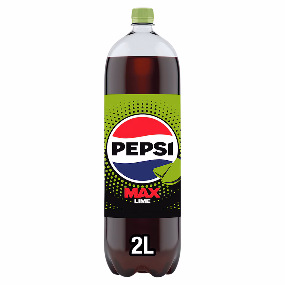 Pepsi Max Lime No Sugar Cola Bottle 2L