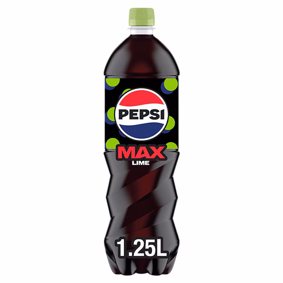 Pepsi Max Lime No Sugar Cola Bottle 1.25L