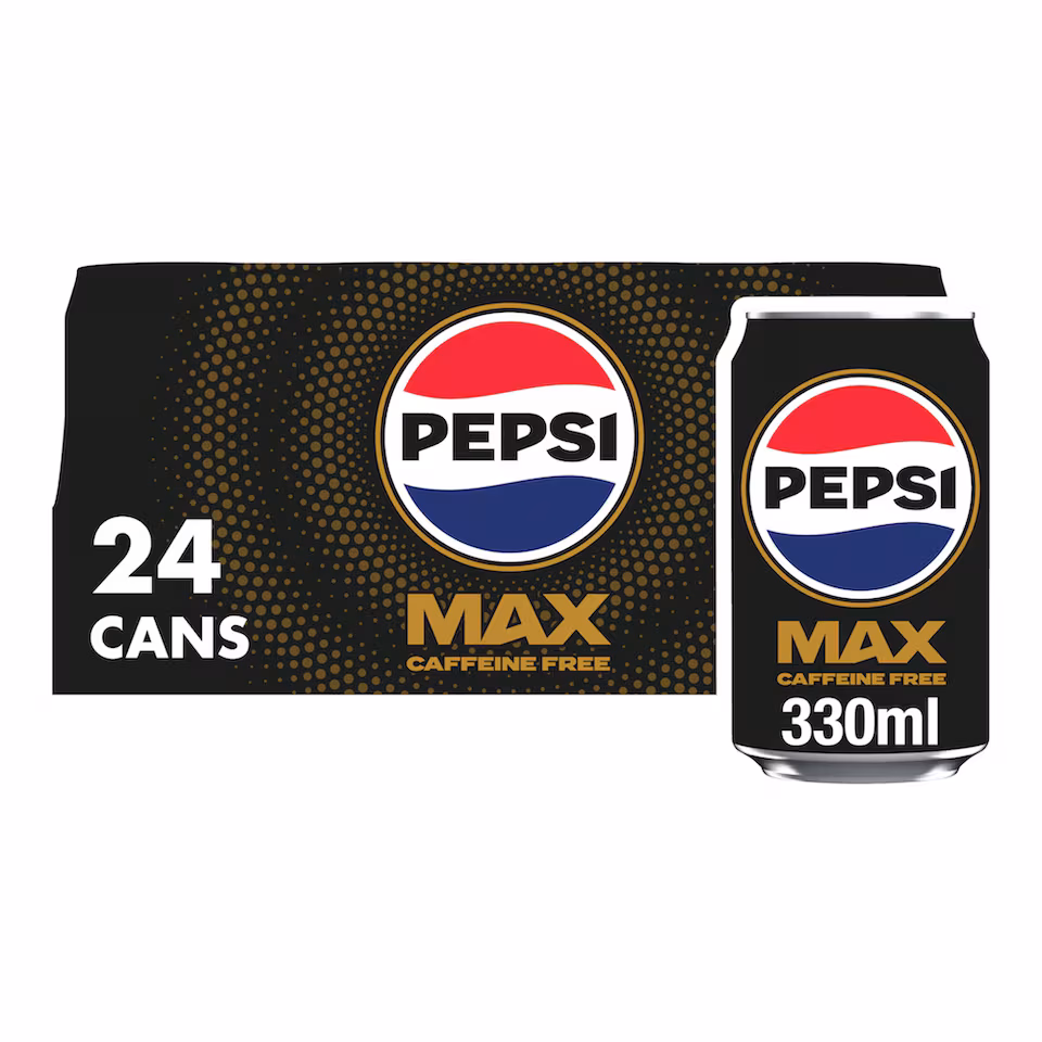 Pepsi Max No Caffeine No Sugar Cola Cans 24x330ml