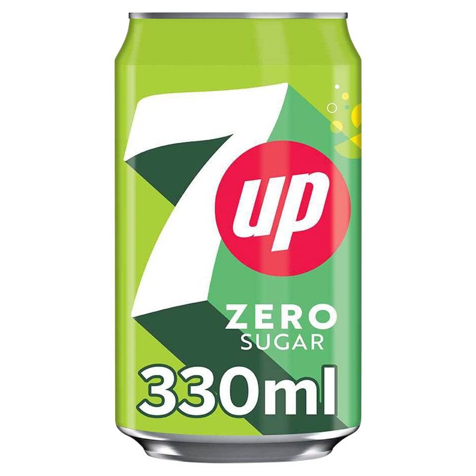 7 Up Zero Sugar Lemon & Lime Soft Drink 330ml